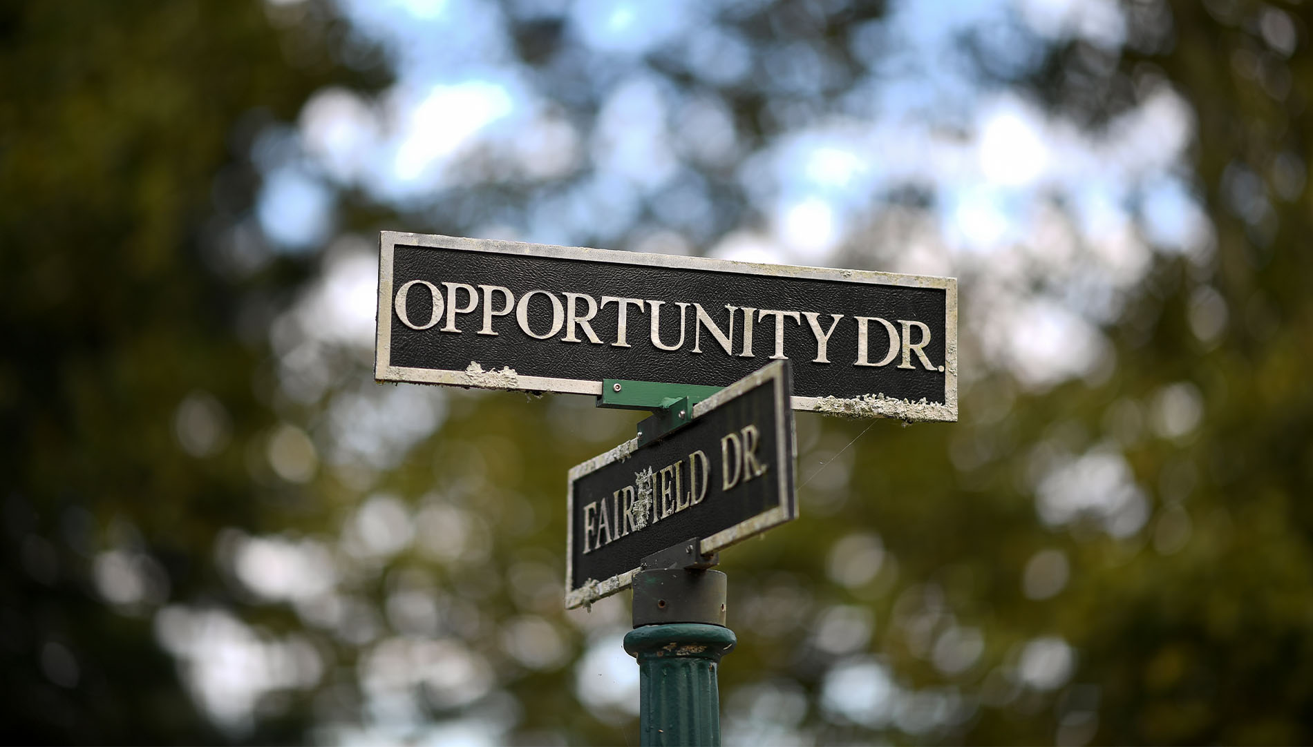 street sign for Opportunity Drive